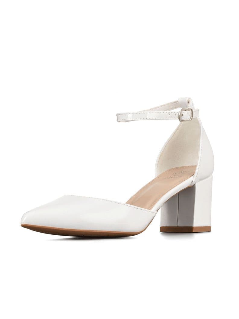 Zapato Taco Alto Blanco Fiesta Mujer Weide GH63 CL 37