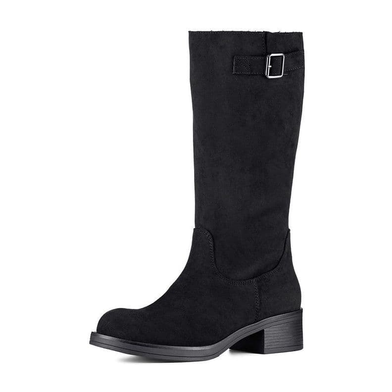 Bota Taco Mujer Casual PU Textil Weide CZY659 Negro CL 39