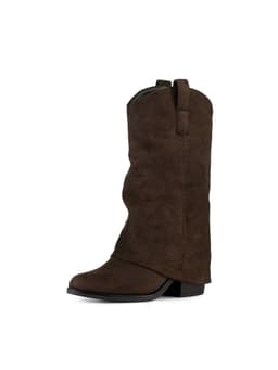 Bota Taco Mujer Casual PU Weide HX536 Cafe CL 36