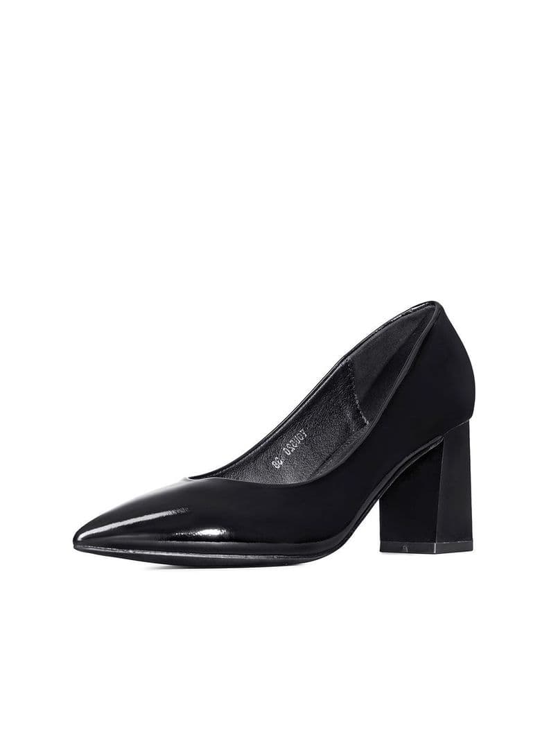 Zapato Taco Charol Puntiagudo Moda Mujer Weide You526 Negro CL 38