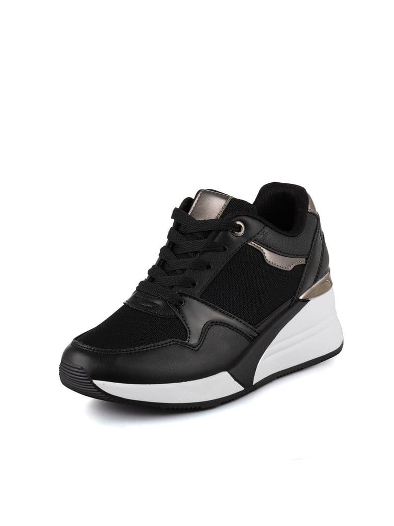 Zapatilla Casual Mujer Deportiva Urbana Moda Weide JLL015 Negro CL 40