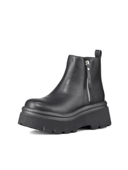Botin Casual Mujer Plataforma Antideslizante Moda Weide DH81 Negro CL 37