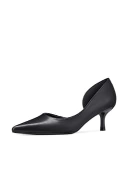 Zapatos Taco PU Mujer Aguja Weide QIU528 Negro CL 35