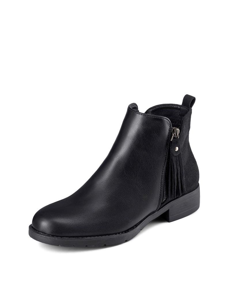 Botin Taco Mujer Casual PU Weide YOU560 Negro CL 35