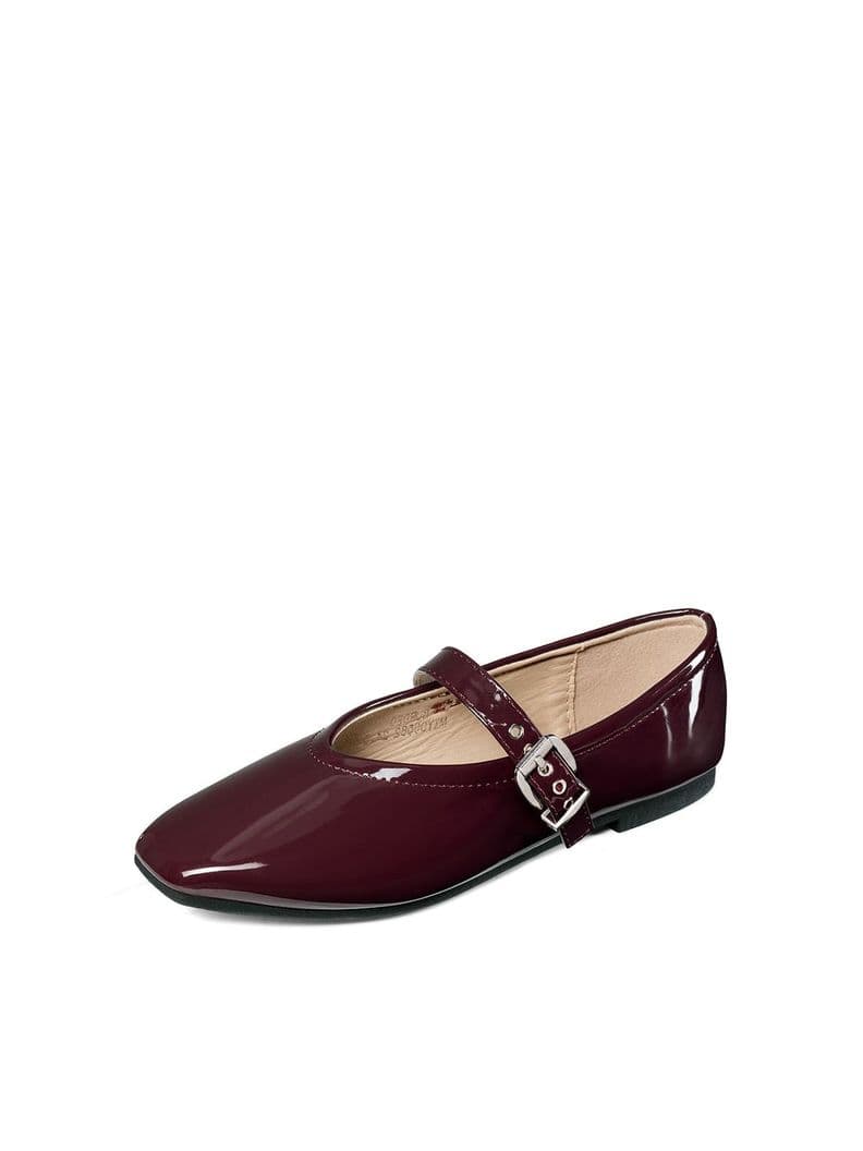 Ballerinas PU Acharolado Mujer Plano Weide YOU582 Burdeo CL 37