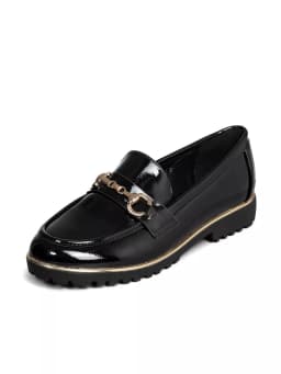 Mocasin Casual Mujer Vintage Clasico Charol Weide JN712 Negro CL 39