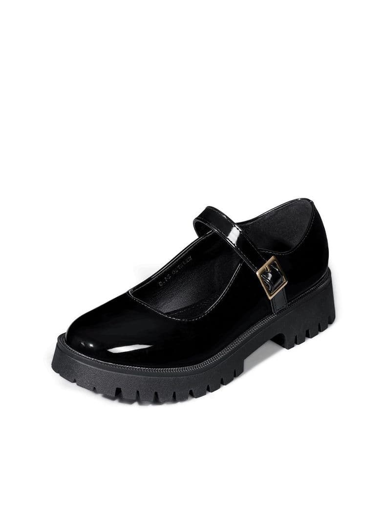 Zapato Mary Jane Plataforma Escolar Mujer Weide JN720 Negro CL 38