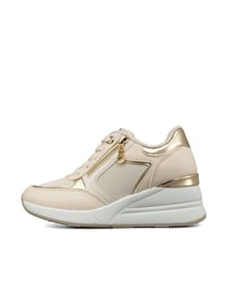 Zapatilla Deportiva Taco Cuna Malla Mujer Weide JLL60 Beige CL 37