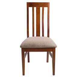Pack 2 sillas de comedor Jacinta color miel tapiz cafe jaspeado