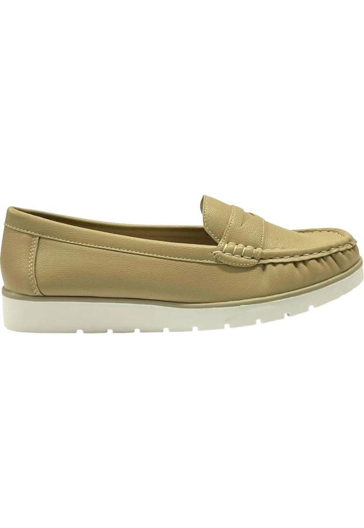 Mocasin Mujer Beige Amanda Detogni 37