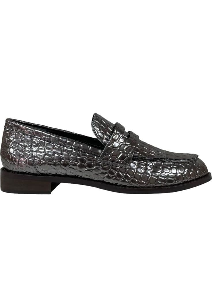 Mocasin Mujer Plateado Salamanca Detogni Plata 37