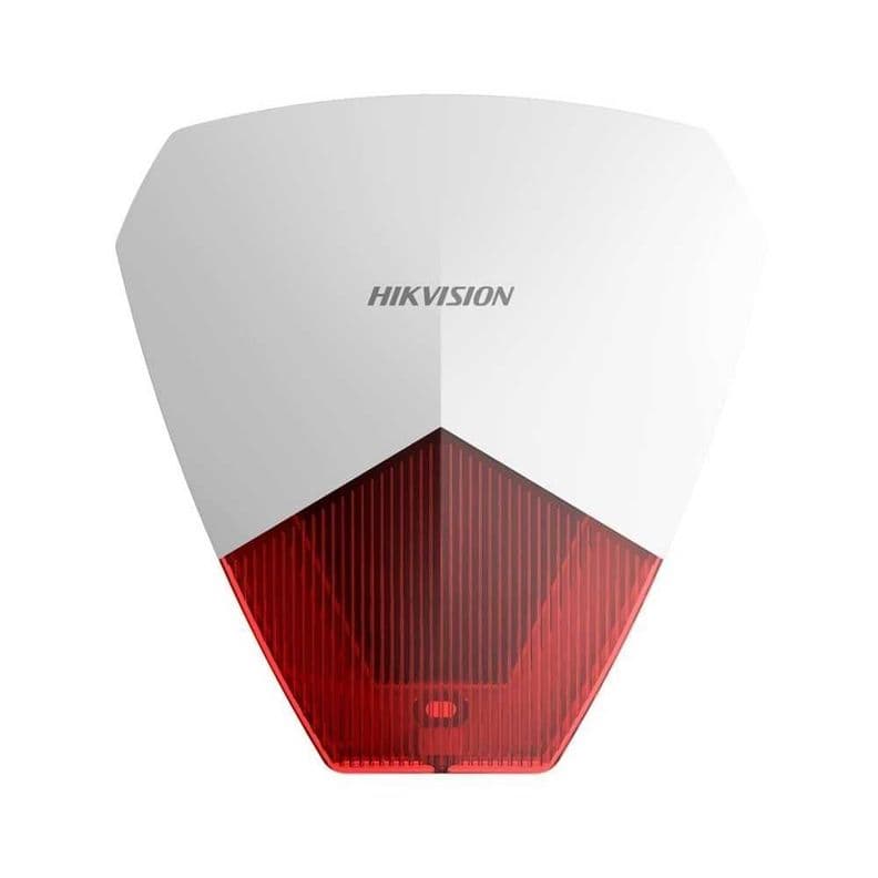 Sirena Cableada Roja DS-PS1-R Hikvision Blanco
