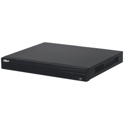 NVR Dahua 16 canales soporta camaras hasta 12 MP 2 HDD hasta 20TB soprota IA. Negro