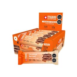 Caja Waffle Bar 12 Unid Hazelnut Spread - Maxi Nutrition Transparente