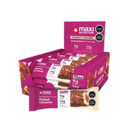 Caja Protein Bar Creamy Core 12 Unid Peanut - Maxi Nutrition Transparente