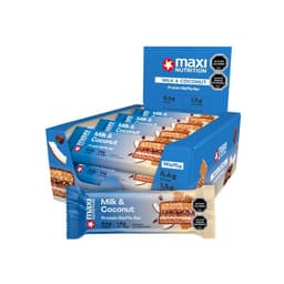 Caja Waffle Bar 12 Unid Milk & Coconut - Maxi Nutrition Transparente