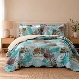 Quilt Sherpa 1,5 Plaza Belice Celeste