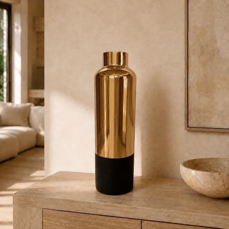 Jarron Decorativo Gold Trapani Champana