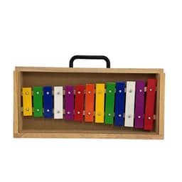 METALOFONO 13 NOTAS COLOR CAJA MADERA ALAGUEZ