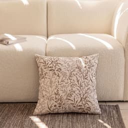 Cojin Botanico Jacquard Beige