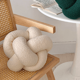 Cojin Nudo Crema Boucle Deco