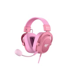 Audifono Gaming Headphone Microfono 53mm H2002dPI Havit Rosa Rosado