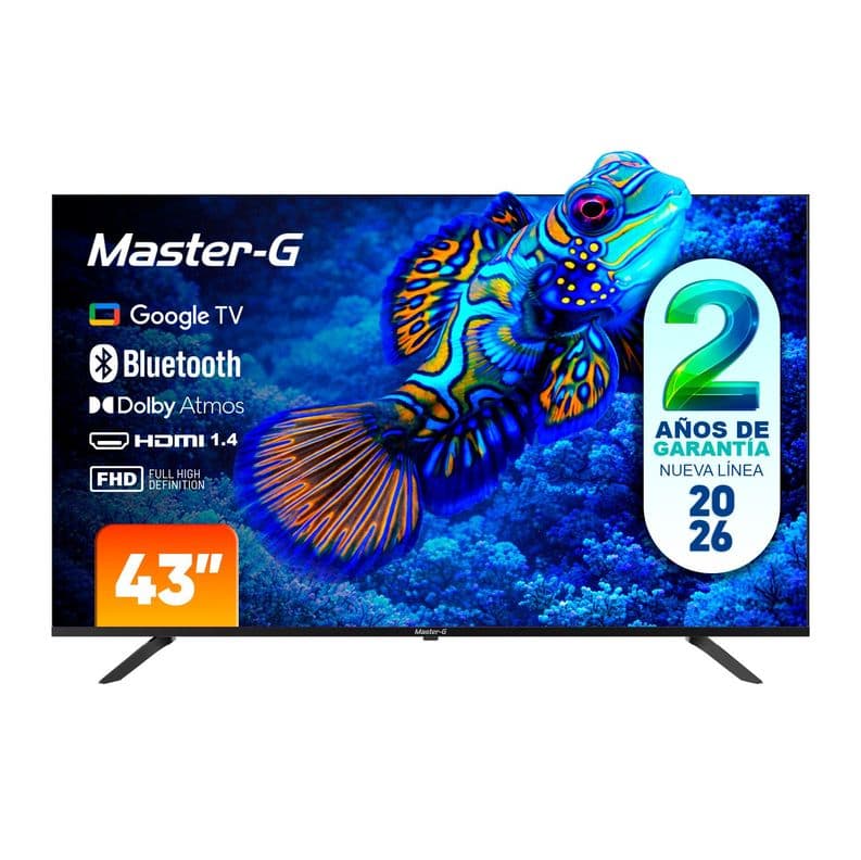 Smart TV Led 43" Google TV Full HD Bluetooth MGG43FFK5 Negro