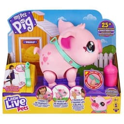 Little Live Pets Piggly | Cerdo De Juguete Interactivo Rosado