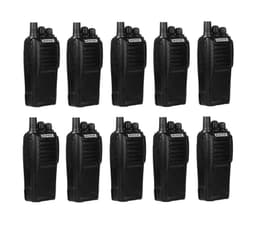 Pack 10 Radios Walkie Talkie Portatil Handy Baofeng uhf UV-6D Negro