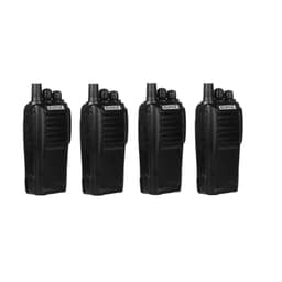 Pack 4 Radios Walkie Talkie Portatil Handy Baofeng uhf UV-6D Negro