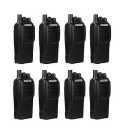 Pack 8 Radios Walkie Talkie Portatil Handy Baofeng uhf UV-6D Negro
