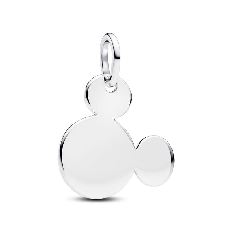 Charm Colgante Grabable Mickey Mouse De Disney Plata