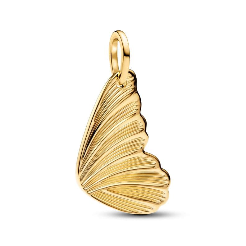 Colgante Etiqueta De Ala De Mariposa Grabable Dorado