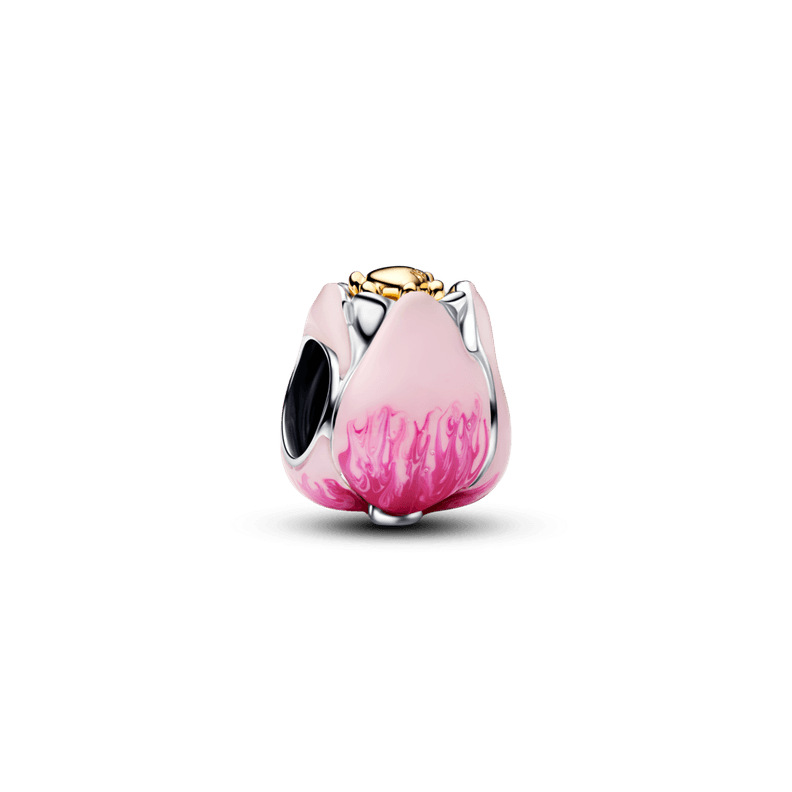 Charm Tulipan Rosado Dorado