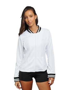Poleron Deportivo Mujer Blanco M