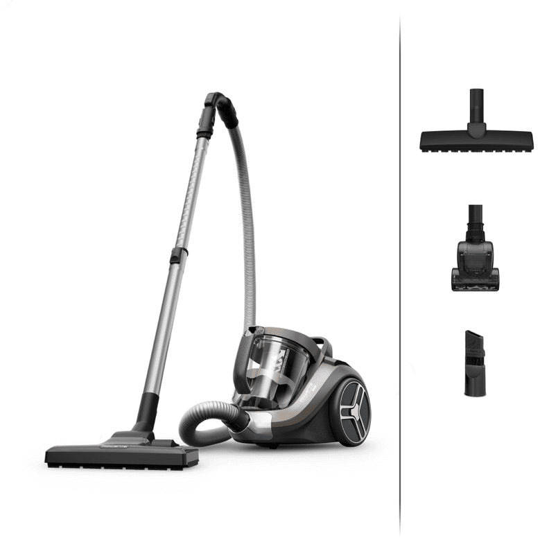 Aspiradora de Arrastre Compact Power XXL Animal Kit 900W Rowenta Negro