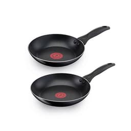 Set de sartenes 20/26cm Easy Cook Aluminio Tefal Negro