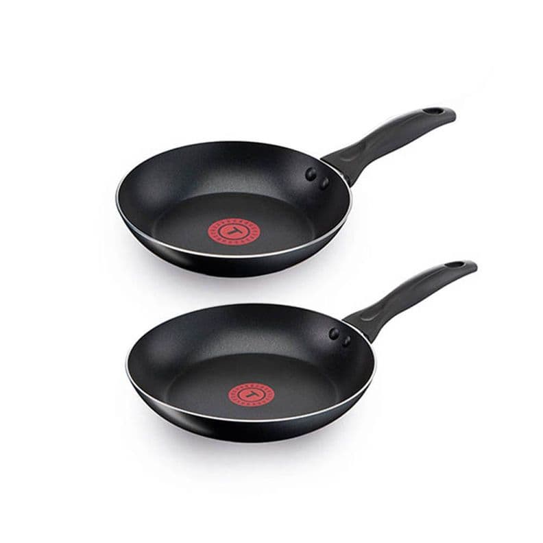 Set de sartenes 20/26cm Easy Cook Aluminio Tefal Negro