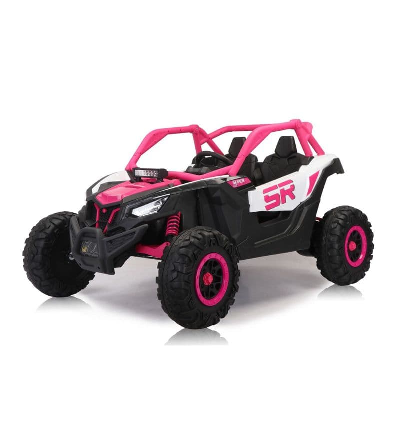 Auto a Bateria XXL Estilo Can-am 2 Asientos Ruedas de goma Rosado