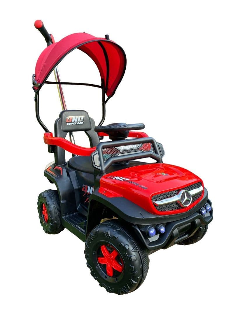 Carro paseo Empuje y/o a Bateria Mercedes 3 en 1 Rojo 1-3 Anos