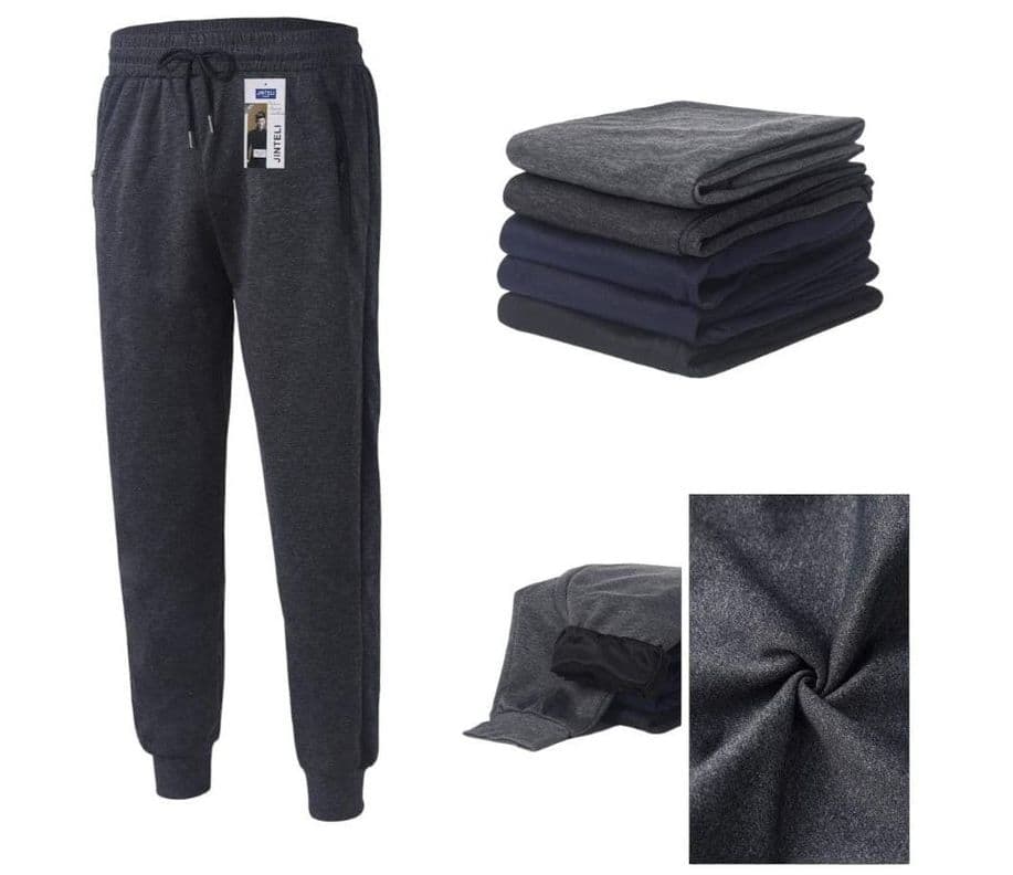 Pack 3 Pantalones Buzo Hombre Sin Polar. Con Puno M-L