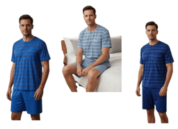 Pack 3 Pijamas Hombre Verano Algodon XXL
