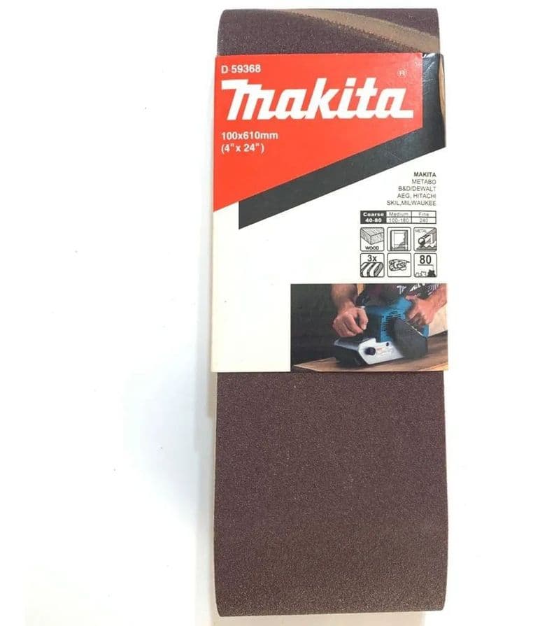 Lijas Banda (3un) 4x24'' 610x100mm Grano 80 Makita D-59368