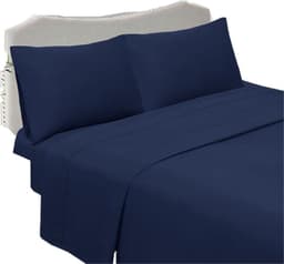 Sabanas lisas king - AZUL MARINO Azul Oscuro