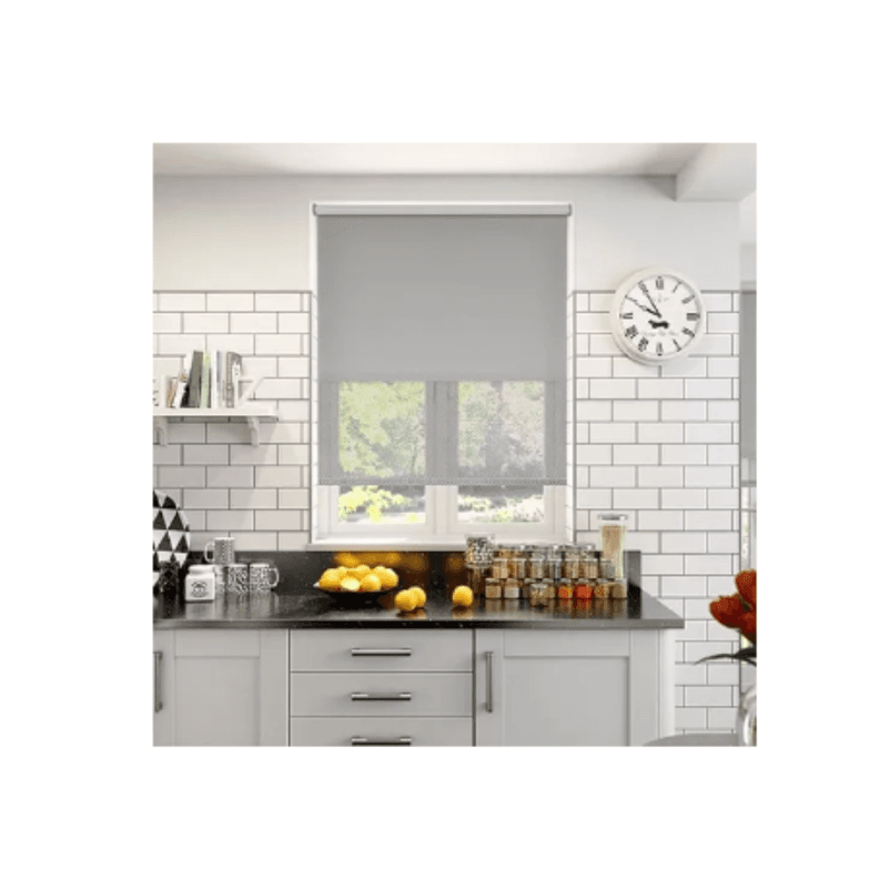 Cortina Roller Blackout 2 pano 120x200 doble Gris