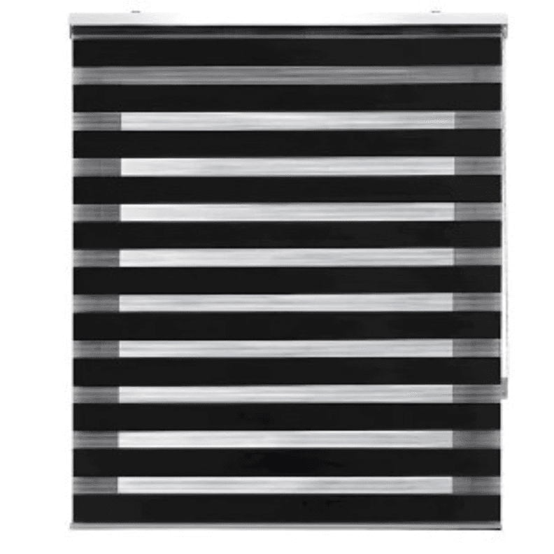 Cortina roller duo 180x200 Negra Negro