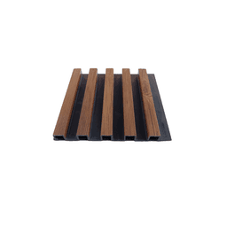 Wall panel diseno black roble 10 piezas Negro