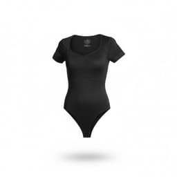 Body Manga Corta Colaless M L Negro Madame Skin