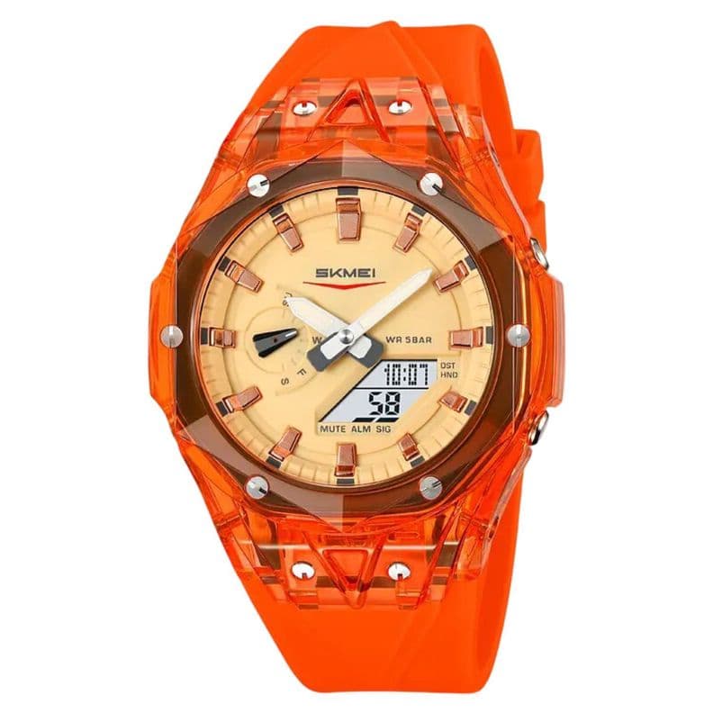 Reloj Skmei deportivo analogo digital unisex joven y adulto Naranjo S-M