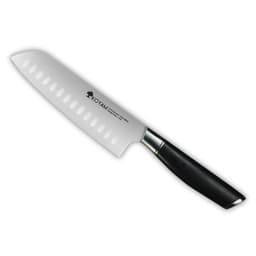 Cuchillo Santoku Acero Aleman 1.4116 18cm Koyam Negro